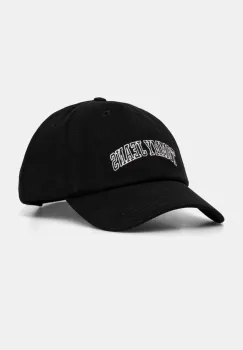 Tommy Jeans sapca de baseball din bumbac culoarea negru, cu imprimeu, AW0AW16992 imagine