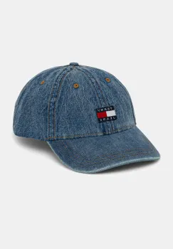Tommy Jeans sapca de baseball din denim cu imprimeu, AM0AM13288 imagine