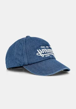 Tommy Jeans sapca de baseball din denim culoarea bleumarin, AM0AM13565 imagine