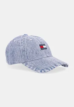 Tommy Jeans sapca de baseball din denim culoarea violet, AW0AW17643 imagine