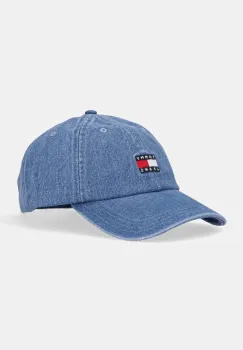 Tommy Jeans sapca de baseball din denim neted, AM0AM12936 imagine
