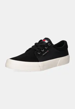 Tommy Jeans tenisi TJM VULC. SKATER MIX MATERIAL barbati, culoarea negru, EM0EM01456 imagine