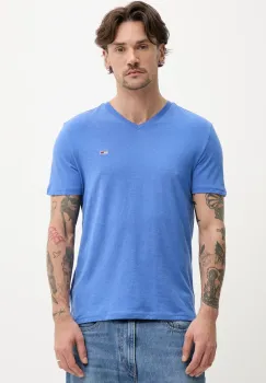 Tommy Jeans tricou barbati, neted, DM0DM20364 imagine