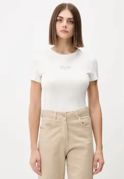 Tommy Jeans tricou culoarea alb, DW0DW21542 imagine