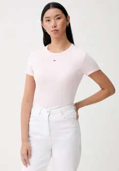 Tommy Jeans tricou culoarea bej, DW0DW17383 imagine