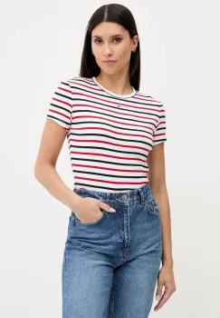 Tommy Jeans tricou culoarea bej, DW0DW17383 imagine