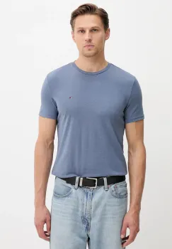 Tommy Jeans tricou culoarea bej, uni, DM0DM20363 imagine