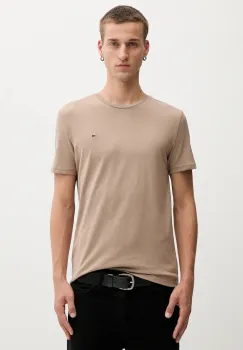 Tommy Jeans tricou culoarea bej, uni, DM0DM20363 imagine