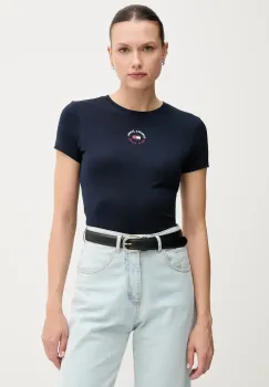 Tommy Jeans tricou culoarea bleumarin, DW0DW20316 imagine