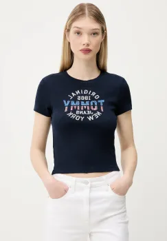Tommy Jeans tricou culoarea bleumarin, DW0DW21421 imagine