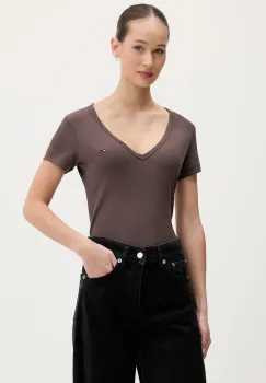 Tommy Jeans tricou culoarea galben, DW0DW17385 imagine