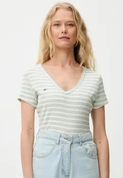Tommy Jeans tricou culoarea galben, DW0DW17385 imagine