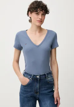 Tommy Jeans tricou culoarea galben, DW0DW17385 imagine
