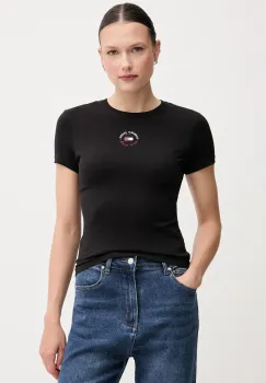Tommy Jeans tricou culoarea negru, DW0DW20316 imagine