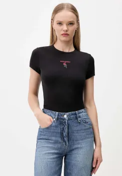 Tommy Jeans tricou culoarea negru, DW0DW21787 imagine