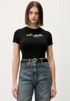 Tommy Jeans tricou culoarea negru, DW0DW21838 imagine