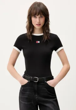 Tommy Jeans tricou culoarea negru, DW0DW22575 imagine