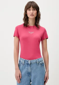 Tommy Jeans tricou culoarea rosu, DW0DW21542 imagine