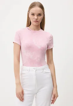 Tommy Jeans tricou culoarea roz, DW0DW21531 imagine