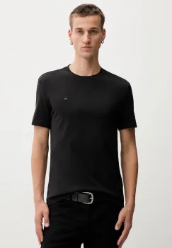 Tommy Jeans tricou din bumbac 2-pack barbati, culoarea bleumarin, uni, DM0DM20687 imagine