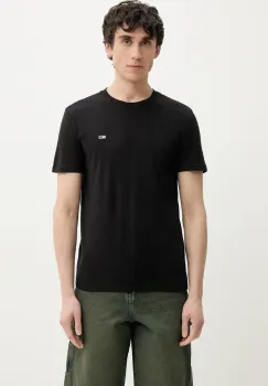 Tommy Jeans tricou din bumbac 2-pack barbati, culoarea negru, neted, DM0DM20687 imagine