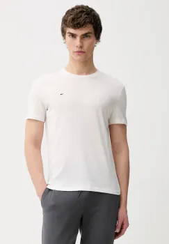 Tommy Jeans tricou din bumbac 3-pack culoarea alb, uni, DM0DM21579 imagine