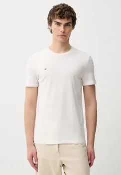 Tommy Jeans tricou din bumbac 3-pack culoarea alb, uni, DM0DM21579 imagine