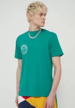 Tommy Jeans tricou din bumbac Archive Games barbati, culoarea verde, cu imprimeu, DM0DM19545 imagine