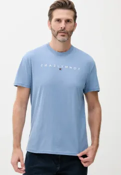 Tommy Jeans tricou din bumbac barbati, cu imprimeu, DM0DM20744 imagine