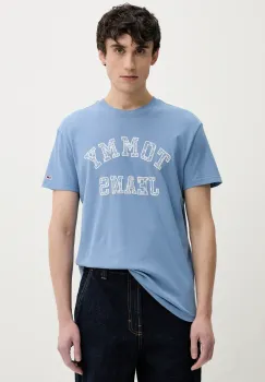 Tommy Jeans tricou din bumbac barbati, cu imprimeu, DM0DM20773 imagine