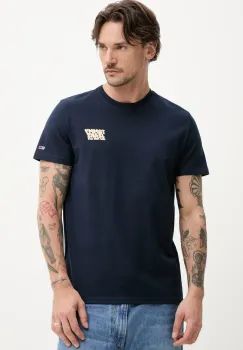 Tommy Jeans tricou din bumbac barbati, culoarea albastru marin, neted, DM0DM21863 imagine