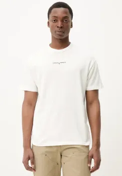 Tommy Jeans tricou din bumbac barbati, culoarea bej, cu imprimeu, DM0DM21110 imagine