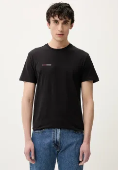 Tommy Jeans tricou din bumbac barbati, culoarea negru, cu imprimeu, DM0DM21344 imagine