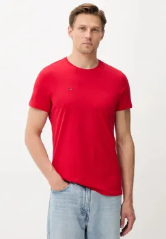 Tommy Jeans tricou din bumbac culoarea alb, uni, DM0DM04411 imagine