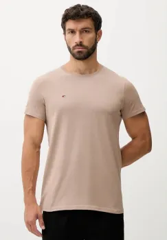 Tommy Jeans tricou din bumbac culoarea alb, uni, DM0DM04411 imagine