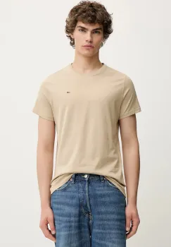 Tommy Jeans tricou din bumbac culoarea alb, uni, DM0DM04411 imagine