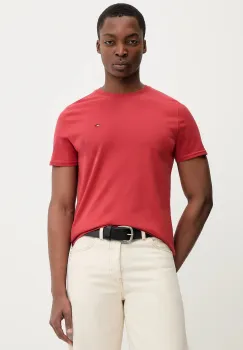 Tommy Jeans tricou din bumbac culoarea alb, uni, DM0DM04411 imagine