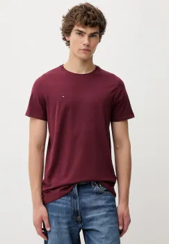 Tommy Jeans tricou din bumbac culoarea alb, uni, DM0DM04411 imagine