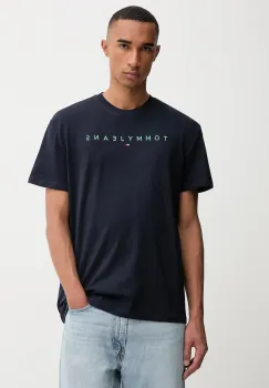 Tommy Jeans tricou din bumbac culoarea bej, cu imprimeu, DM0DM20744 imagine