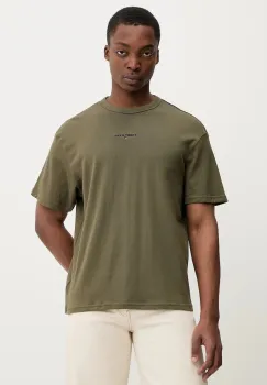 Tommy Jeans tricou din bumbac culoarea bej, cu imprimeu, DM0DM21110 imagine