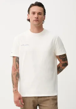 Tommy Jeans tricou din bumbac culoarea bej, cu imprimeu, DM0DM21868 imagine