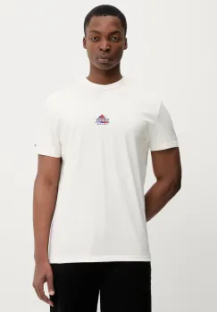 Tommy Jeans tricou din bumbac culoarea bej, cu imprimeu, DM0DM22311 imagine