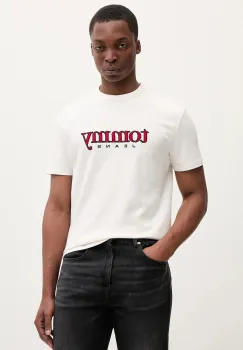 Tommy Jeans tricou din bumbac culoarea bej, cu imprimeu, DM0DM22719 imagine