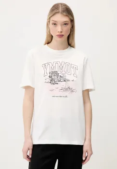 Tommy Jeans tricou din bumbac culoarea bej, DW0DW21343 imagine