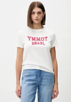 Tommy Jeans tricou din bumbac culoarea bej, DW0DW21966 imagine