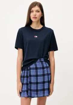 Tommy Jeans tricou din bumbac culoarea bleumarin, DW0DW22202 imagine