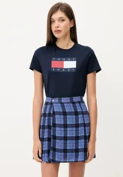 Tommy Jeans tricou din bumbac culoarea bleumarin, DW0DW22562 imagine