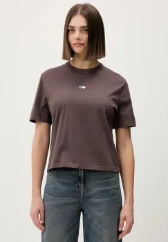 Tommy Jeans tricou din bumbac culoarea bordo, DW0DW22202 imagine