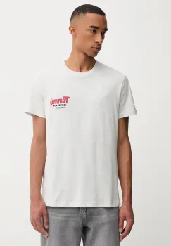 Tommy Jeans tricou din bumbac culoarea gri, cu imprimeu, DM0DM22049 imagine