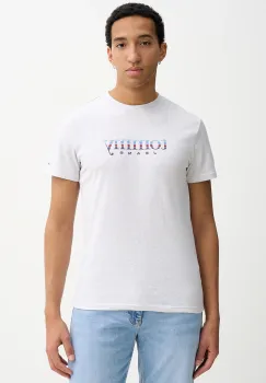 Tommy Jeans tricou din bumbac culoarea gri, cu imprimeu, DM0DM22333 imagine